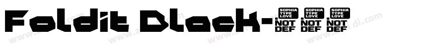 Foldit Black字体转换